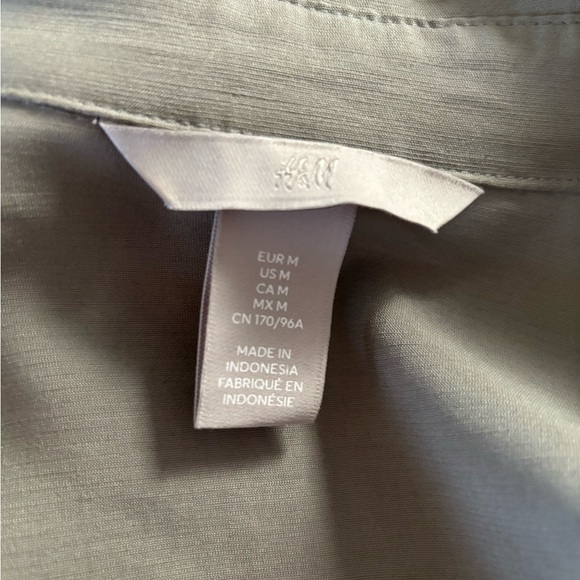H&M Luxury Shirt Dress Medium - Picture 3 of 11
